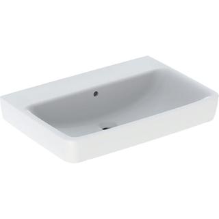 Geberit Waschtisch Renova Plan 70x48cm, o. Hahnl., m ÜL, weiß KeraTect