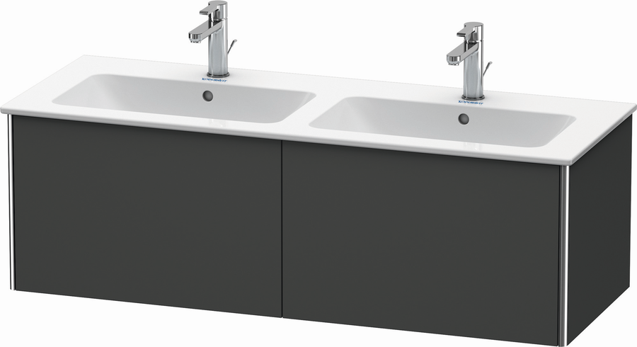 Artikelbild 1 des Artikels „Duravit Waschtisch-Unterschrank XSquare 128x47,8x40cm, graph m, Ahorn beidseitig graphit matt | Ahorn beidseitig“