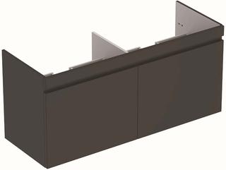 Geberit Doppel-Waschtisch-Unterschrank Renova Plan 129 x 58,5 x 47,3 cm, 2 Schubladen