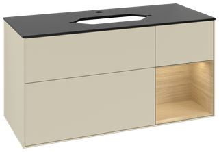 V&B WT-Unterschrank Wandbel. Finion 120cm, Pl b m, Rg re Oa ven, si Gr m Lac