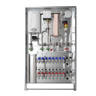 Strawa Whg-Station Friwara WSHY1-FB63-Cu 3 HK, hybrid, 18-21 kW, Unterputzschrank