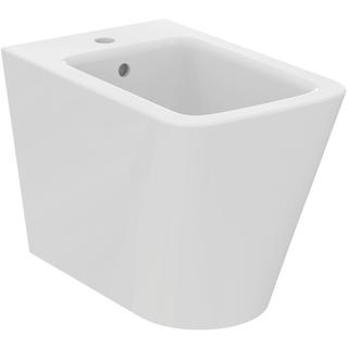 Ideal-Standard Stand-Bidet Blend Cube 35,5 x 56 x 40 cm, Hahnloch, mit Überlauf