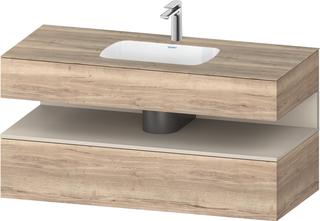 Duravit EinbauWT-Möbel-Set Qatego 120x55x60cm, T m/E ma, Kon-WTU, Nischenb