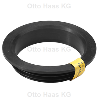 HAAS Gummiadapter OHA 178mm/160mm, DIN EN 681, schwarz