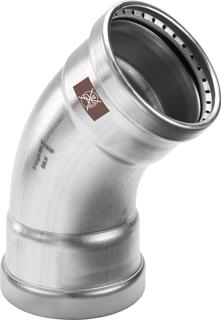 Viega XL-Bogen Temponox 1726XL 108mm, 45Gr, St. n. rostend, SC-Contur