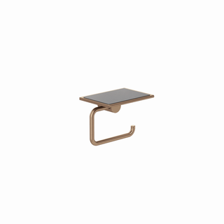 Kludi VELA R Papierhalter mit Ablage, brushed bronze