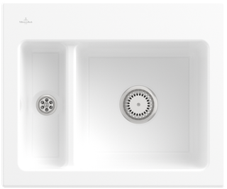V&B Spüle Subway 60 XM m Abl.garn, Hand., sn white CeramicPlus