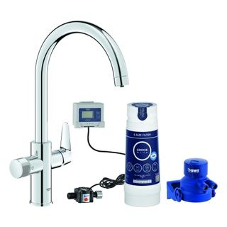 GROHE SPT-EHM Blue Pure BauCurve C-Ausl, Start KI m S-Size Filter, chrom