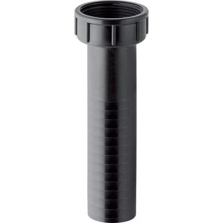 Geberit Anschlussstutzen DN 50, m ÜWM, PE-HD, schwarz, Rg 60x1/8"