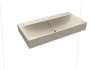 Kaldewei Wand-Waschtisch SILENIO 3045 90x40cm, 1 Hahnl., sw, P-E, warm beige20