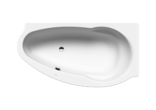 Kaldewei Badewanne links Studio-828-2 170x90cm, mit Träger, alpinweiß matt