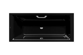 Kaldewei Badewanne PURO NEXT COMBI 1434 170x75x41cm, Griffloch, schwarz