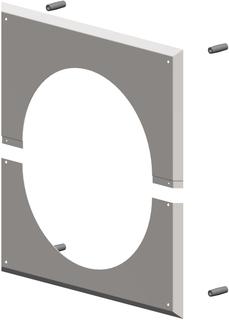 ATEC Wandblende PolyTop DN 250, 350x350mm, mit Hinterlüftung