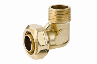 BEULCO PE-Winkelstück 6630 MS, 1 1/2 AG, 50x4,5/4,6mm, 90, MS, Stü