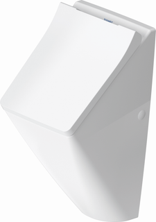 DU Urinal Viu mit Spüldüse weiß, rimless ZL v.h.,f.Deckel,m.Fliege,WGL