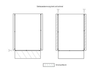Tuxhorn Gehäusedämmung tubra br., opt. einsetzbare Vlies-DP. 20mm