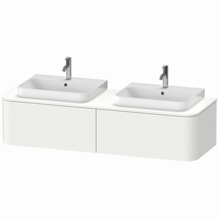 DU WTU HappyD2+ wh.,354x1600x550mm 2AZ, BP b, weiß sdm f.ASB ES Nussb li WBL