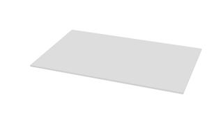 STS KP MODULart-PUREGLASS, weiß matt, B: bis 800 mm, H: 8 mm, T: 500 mm