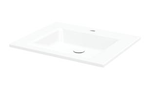 Einbau-Waschtisch BetteAqua A070 60x49,5cm, HLW1, PW, snow