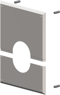 ATEC Wandblende PolyTop DN 110, 280x340mm, mit Hinterlüftung