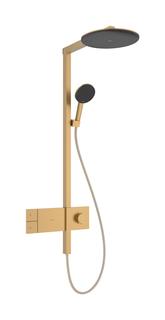 hansgrohe Showerpipe Raindance Alive S 1j, Eco, Mind.-Druck 1,4 b, brush. bron