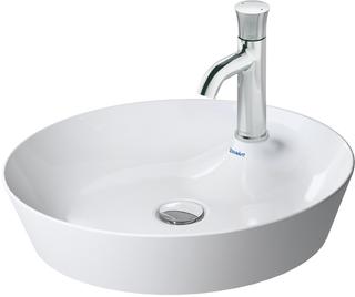 Duravit Aufsatz-Waschbecken Cape Cod d 48cm, m HL, A.insel, o. ÜL, we s-matt