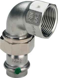Viega Winkelverschr. Sanpress Inox 2355 22mmxRp 1, 90G, St nichtr., fl., SC-Con.