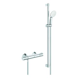 GROHE Thermostat-Brauseset Grohtherm 800 1/2", mit Brausegarnitur 90cm, chrom