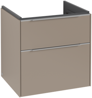 V&B Waschtisch-Unterschrank Subway 3.0 57,2x57,6x47,8cm, m LED/Gr. Alu gl, Tau