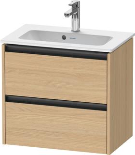 Duravit WT-Unterschrank Ketho.2 Compact 61x39cm, Ei Nat, 2 Schub., wandhängend