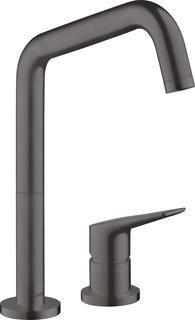 hansgrohe 2-LSpEHM 240 Axor Citterio M mit Schwenkauslauf, brushed black chrome