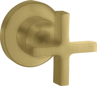 hansgrohe Fertigmontageset Axor Citterio UP-Absperrvtl., m Kreuz, brushed brass