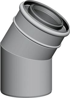 Wolf Bogen DN 110/160, konzentrisch, steckbar, weiß
