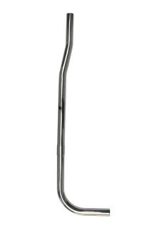 KÖRO Druckspülrohr+Bogen Spr.40 o.Bördel L=750 mm. Durchm. 26/28 mm., ms verchr.