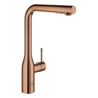 GROHE Spültischmischer Essence 1/2", herausz. Dua Brause, warm sunset