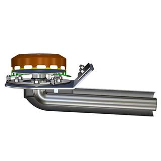 LORO Attika Ablauf Serie 88 DN 100/50, Fl 45G, o Aufk., Hpt-Not-Kom.