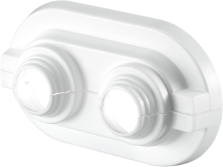Oventrop Abdeckrosette Cofit S 14-16mm, flach, Rohrabstand 35mm