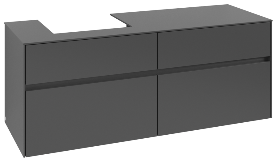 Artikelbild 1 des Artikels „V&B Waschtischunterschrank Collaro 140x54,8x50cm, WT links, graphite graphite“