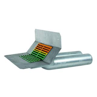 LORO X Doppelrohr-Ablauf Serie 43 DN 100, Eingr.tiefe 103mm, Da., Klebefl.