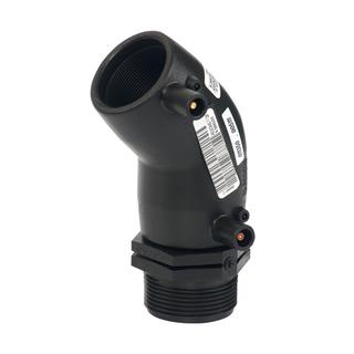 Plasson Übergangswinkel SmartFuse 32mmxR 1, PE 100, 45Grad