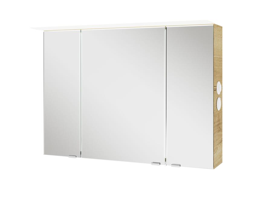Artikelbild 1 des Artikels „AQ400 LED-Spiegelschrank Mod R 3 Türen m Acrylk. 700x1004x160mm, K: Sanremo Ei. “