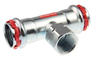 AIPS T-Stück VSH SudoPress SP8130GV 22xRp 3/4x22, C-Stahl, mit EPDM O-Ring