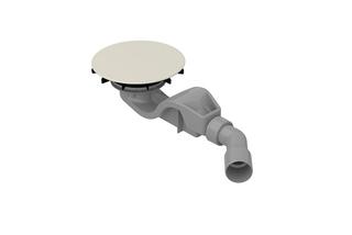 Bette Abl/ÜL-Gar. BetteAir 50-B525 für Duschfliese, AR Pro, pergamon