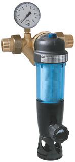 FORMAT Tec DUO Rückspülfilter DFR 1", mit Druckminderer, Manometer