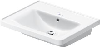 Duravit Möbel-Waschtisch D-Neo m Ü, HL, we., 60x48cm, o. Hahnl., WG