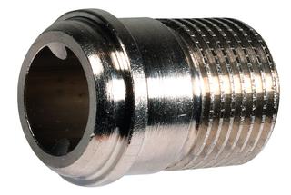 Resideo Gewindetülle Messing vernickelt, für Ventile, DN 20