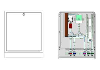 Strawa Frischwasserstation Friwara W32-UP, i UP, bt 732mm, 32 l/m, dezentr.