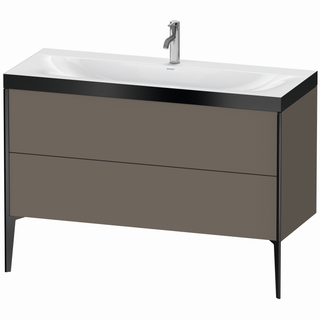 DU WTU XViu/Viu, 2 Ausz 610x1200x480mm 1 HL,schw. m/flan. grey sdm,Ra.B2 ES Ah.