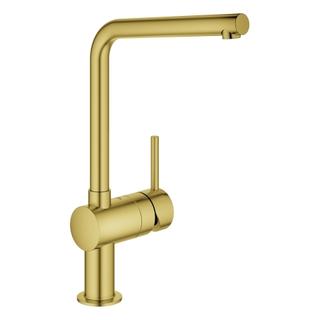 GROHE Spültisch-Einhebelmischer Minta 1/2", L-Auslauf, cool sunrise gebürstet