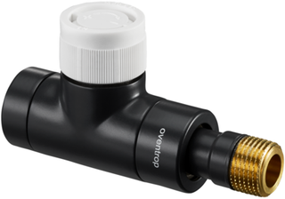Oventrop Thermostatventil Baureihe E Durchgang, DN 15, Messing, anthrazit
